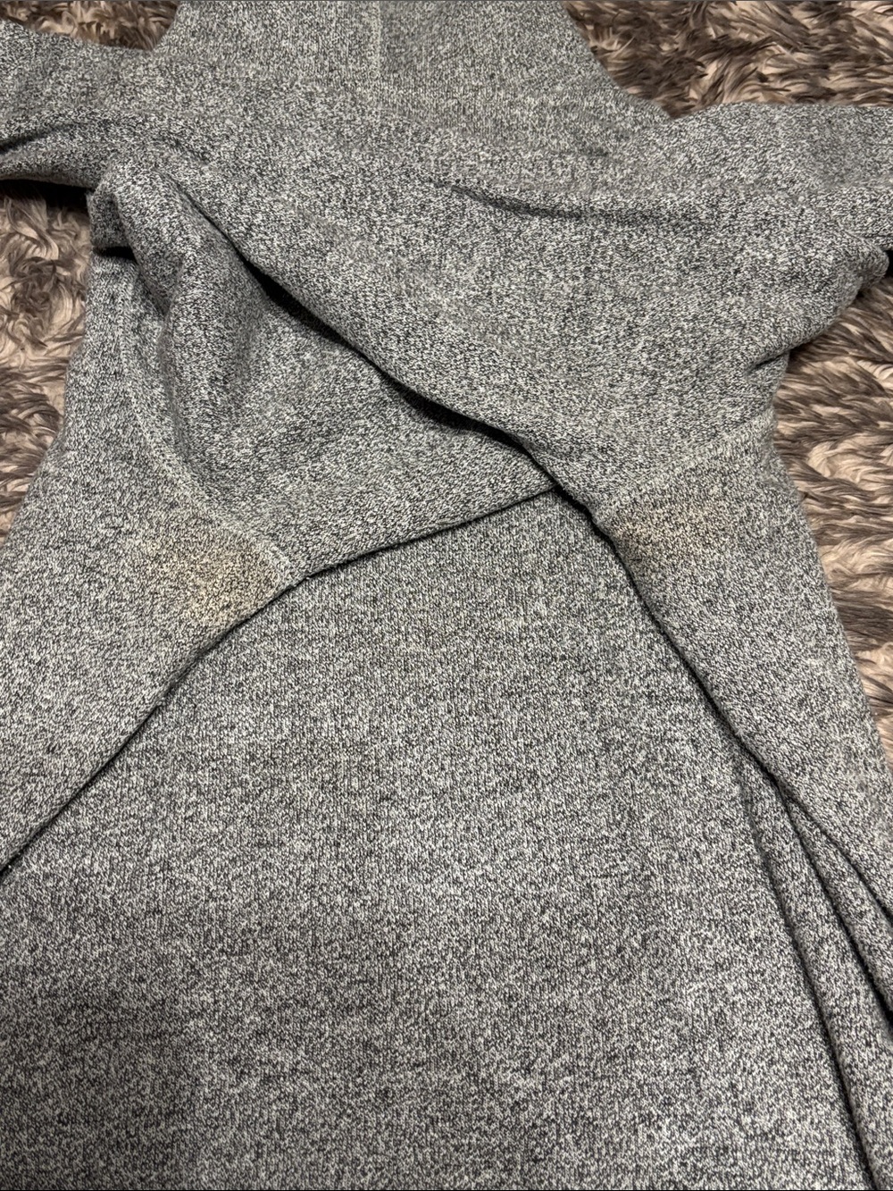 Vintage Roots Heather Gray Pullover Hoodie with Cream Logo - Picture 4 of 4
